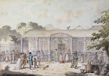 The Cafe Goddet, Boulevard du Temple, at the Time of the Consulat, 1799-1804